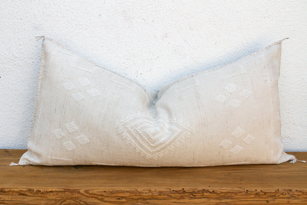 Pale Dune Oversized Lumbar Moroccan Pillow