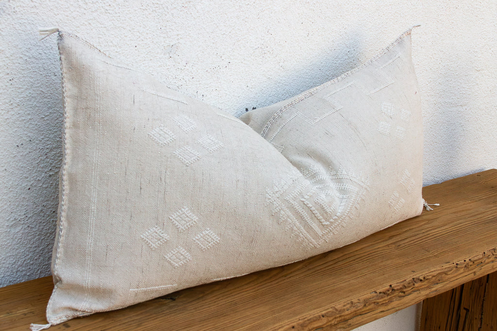Pale Dune Oversized Lumbar Moroccan Pillow
