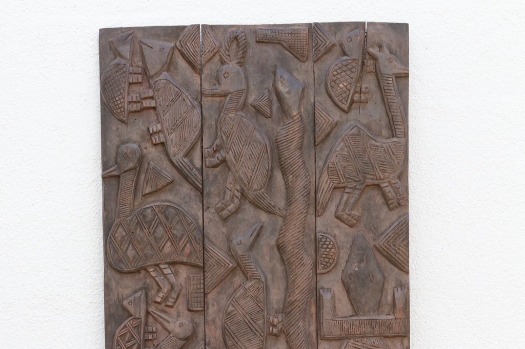 Mid-Century Carved African Wall Art