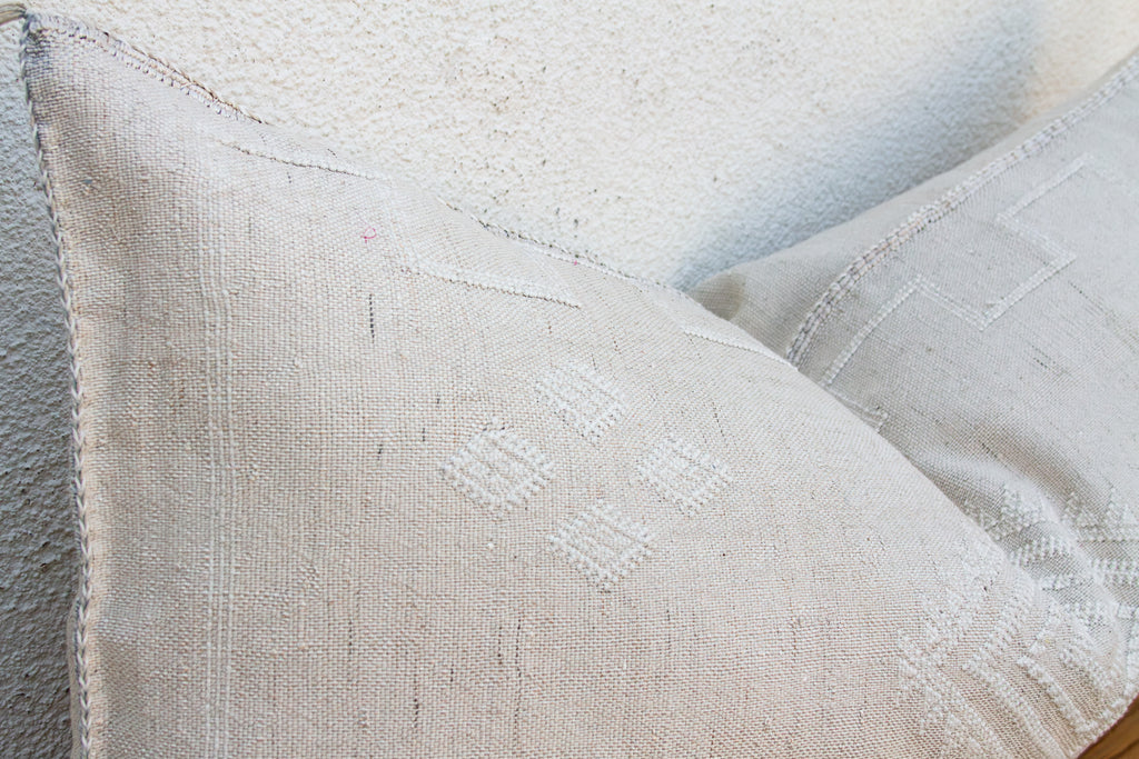Pale Dune Oversized Lumbar Moroccan Pillow