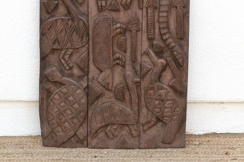 Mid-Century Carved African Wall Art