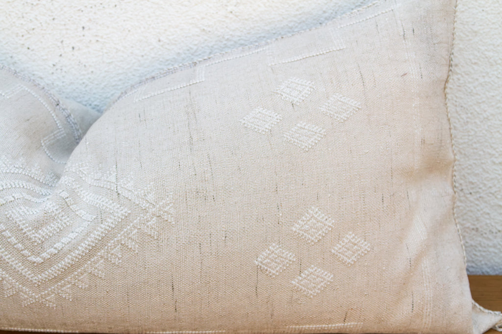 Pale Dune Oversized Lumbar Moroccan Pillow