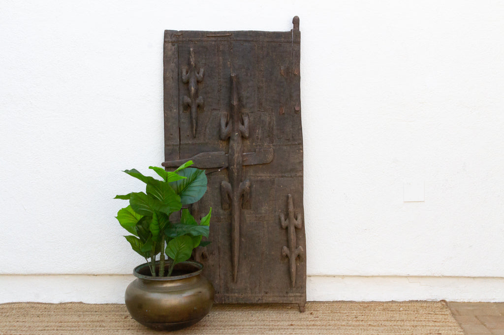 Museum Quality Antique Crocodile Dogon Door
