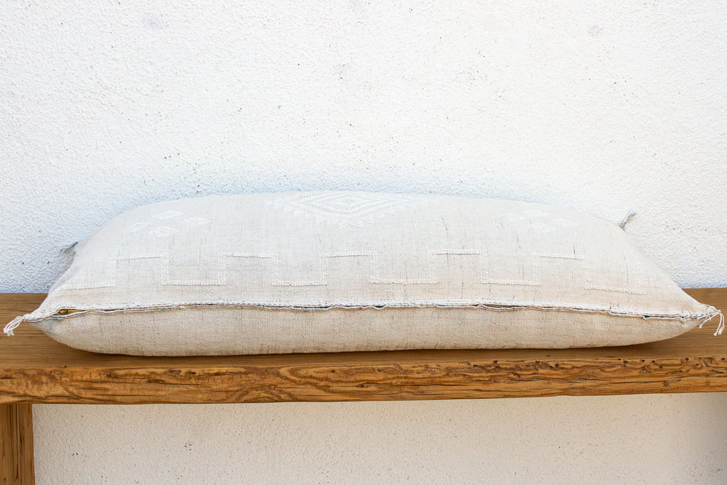 Pale Dune Oversized Lumbar Moroccan Pillow