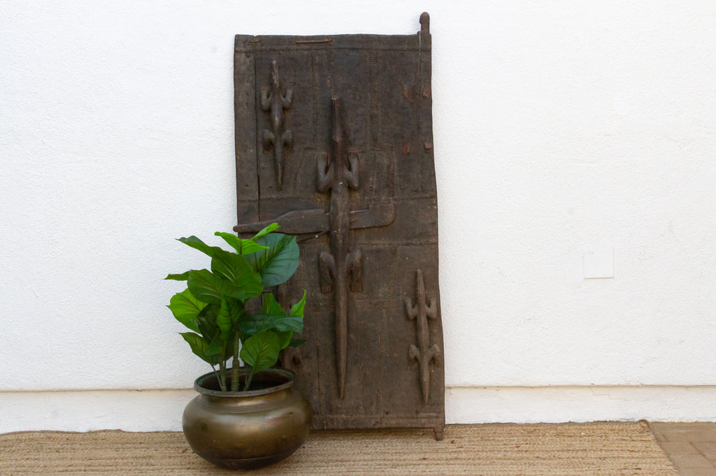 Museum Quality Antique Crocodile Dogon Door