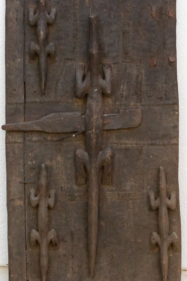 Museum Quality Antique Crocodile Dogon Door