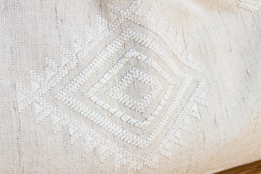 Linen Tail Oversized Lumbar Moroccan Pillow