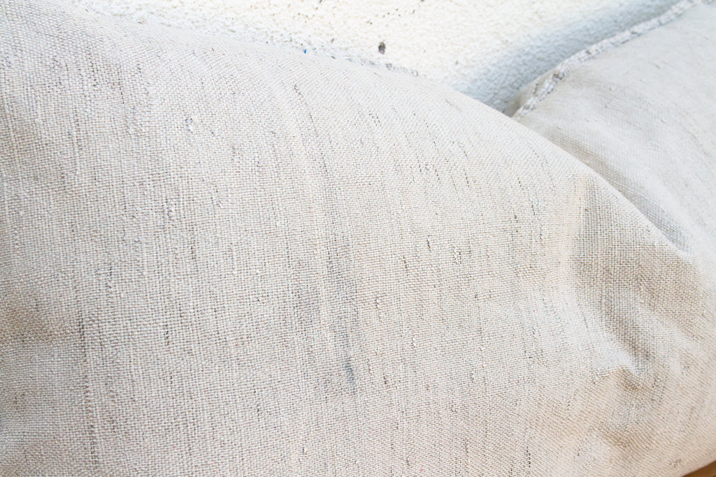 Linen Tail Oversized Lumbar Moroccan Pillow