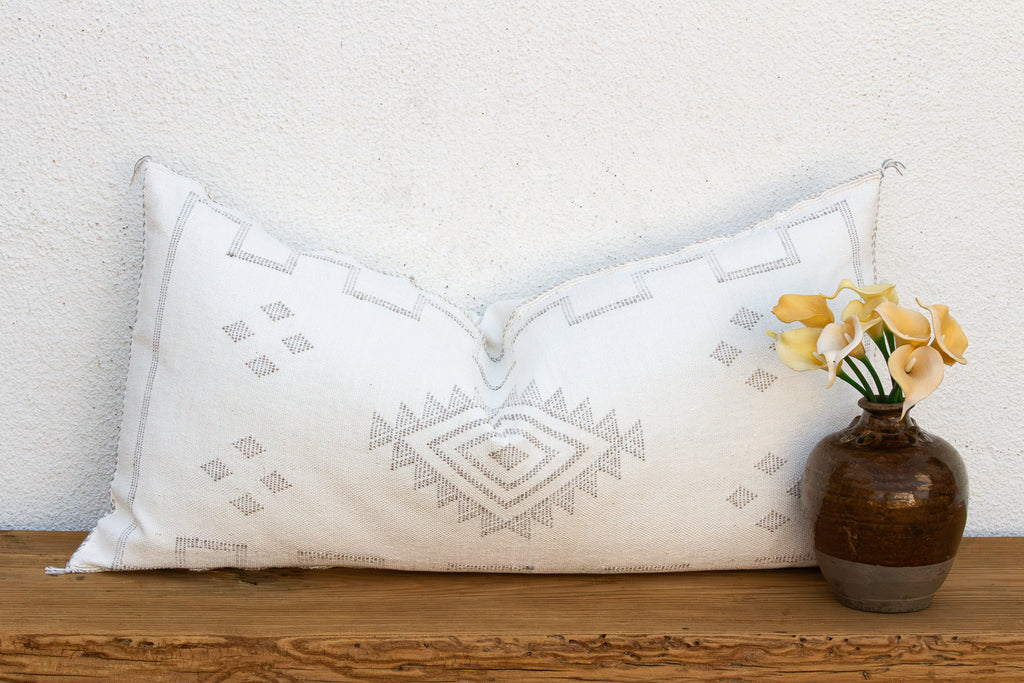 Frost Tail Oversized Lumbar Moroccan Pillow