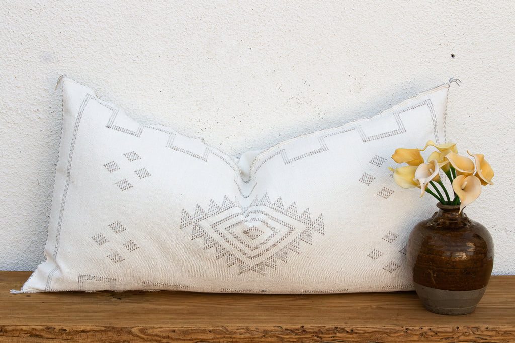 Frost Tail Oversized Lumbar Moroccan Pillow