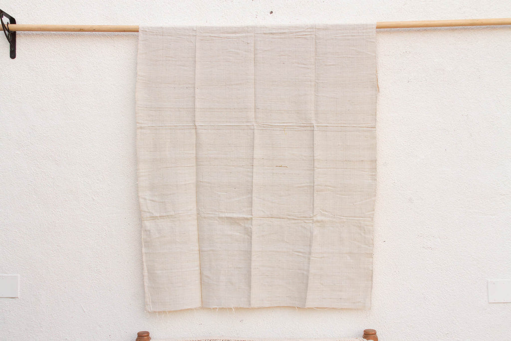 Organic Peace Silk Throw, Oatmeal Stone
