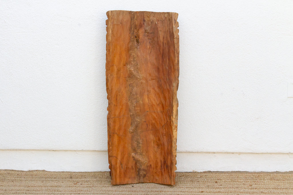 Carved Wooden Māori Poupou Guardian Post