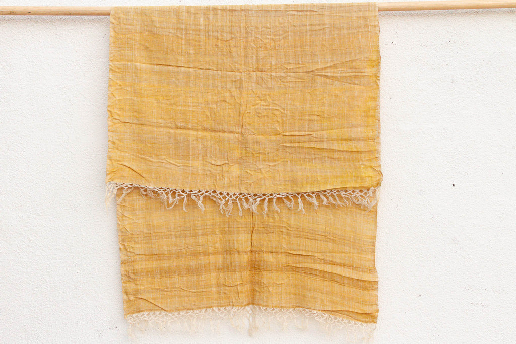 Organic Peace Silk Throw, Summer Yellow