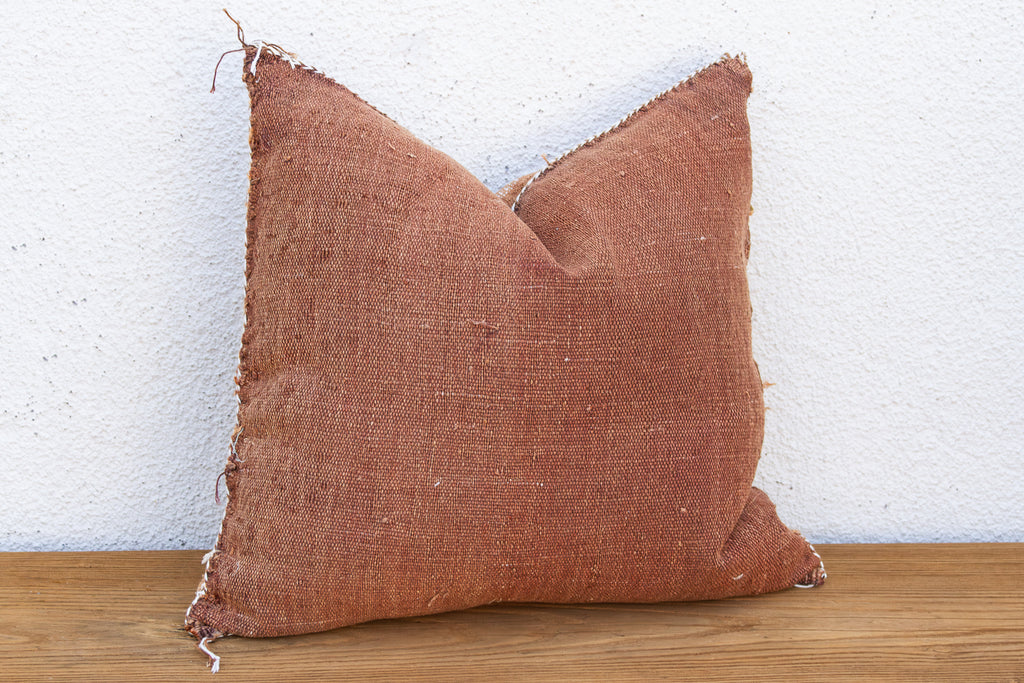 Rusted Column Cactus Silk Moroccan Pillow