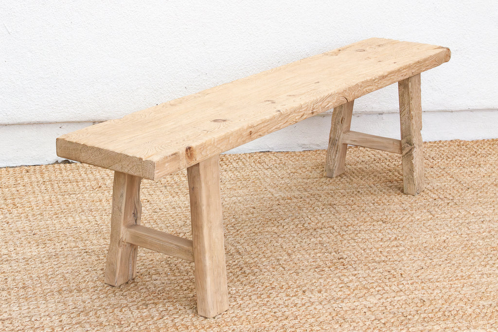 Minimalist Rustic Long Dining Bench