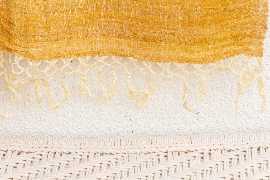 Organic Peace Silk Throw, Golden Blossom (Trade)