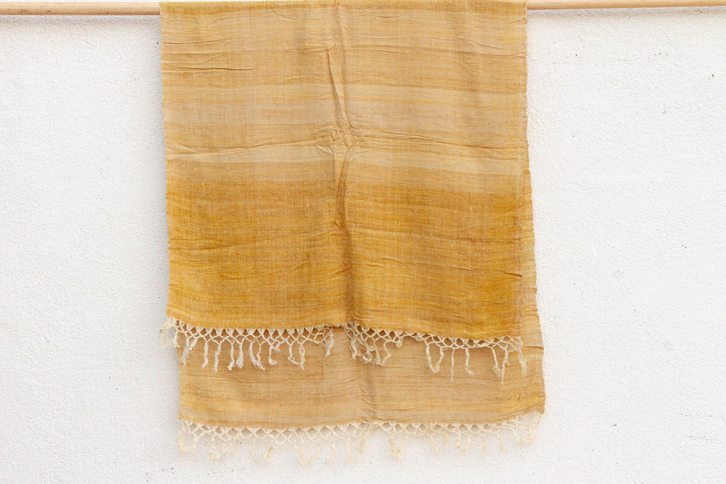 Organic Peace Silk Throw, Golden Blossom
