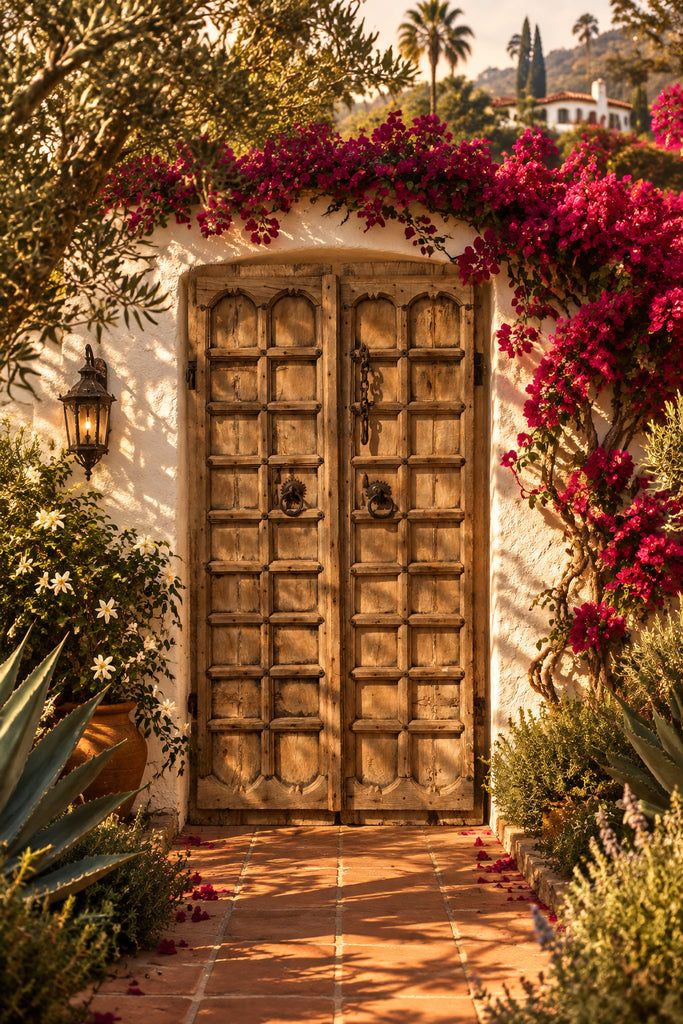 Antique Bleached Wood Thar Desert Entrance Door