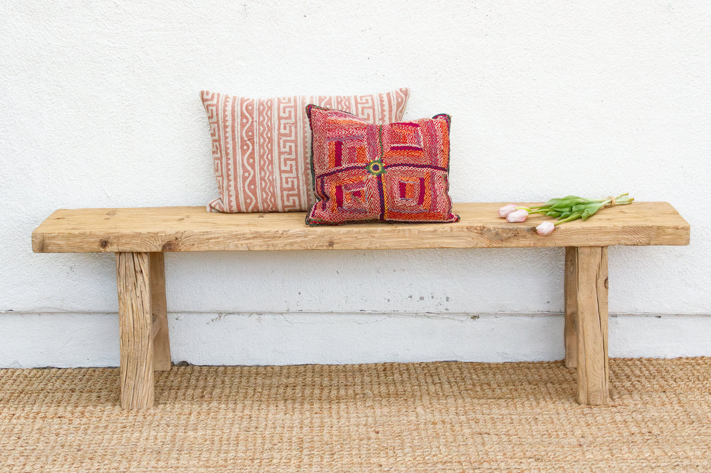 Primitive Bleached Wood Joint Bench (Trade)