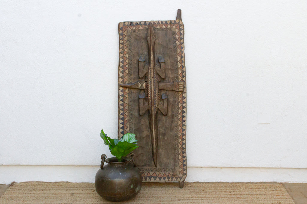 Rare High Relief Sculptural Crocodile Door