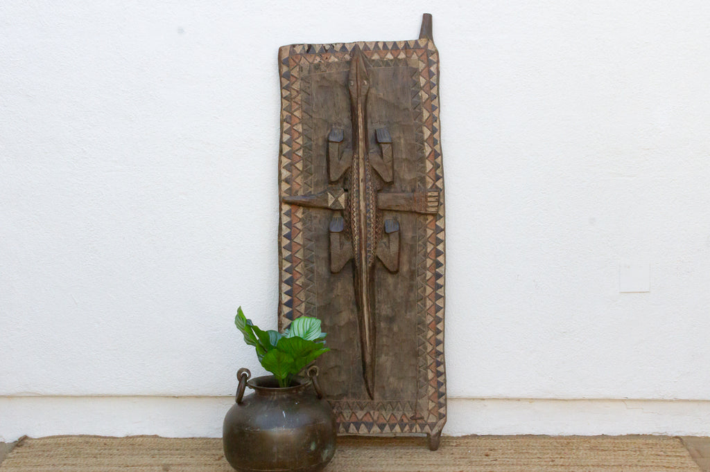 Rare High Relief Sculptural Crocodile Door