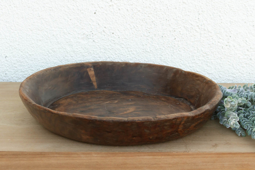 Wabi Sabi Dark Wood Fruit Bowl