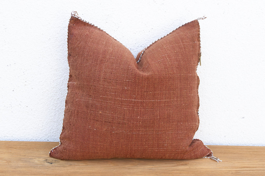 Rusted Lantern Cactus Silk Moroccan Pillow