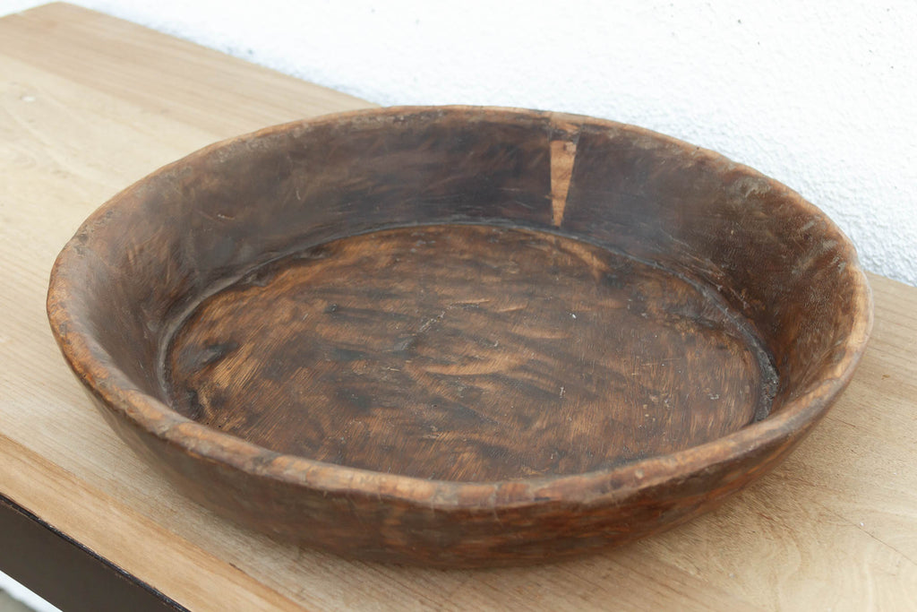 Wabi Sabi Dark Wood Fruit Bowl