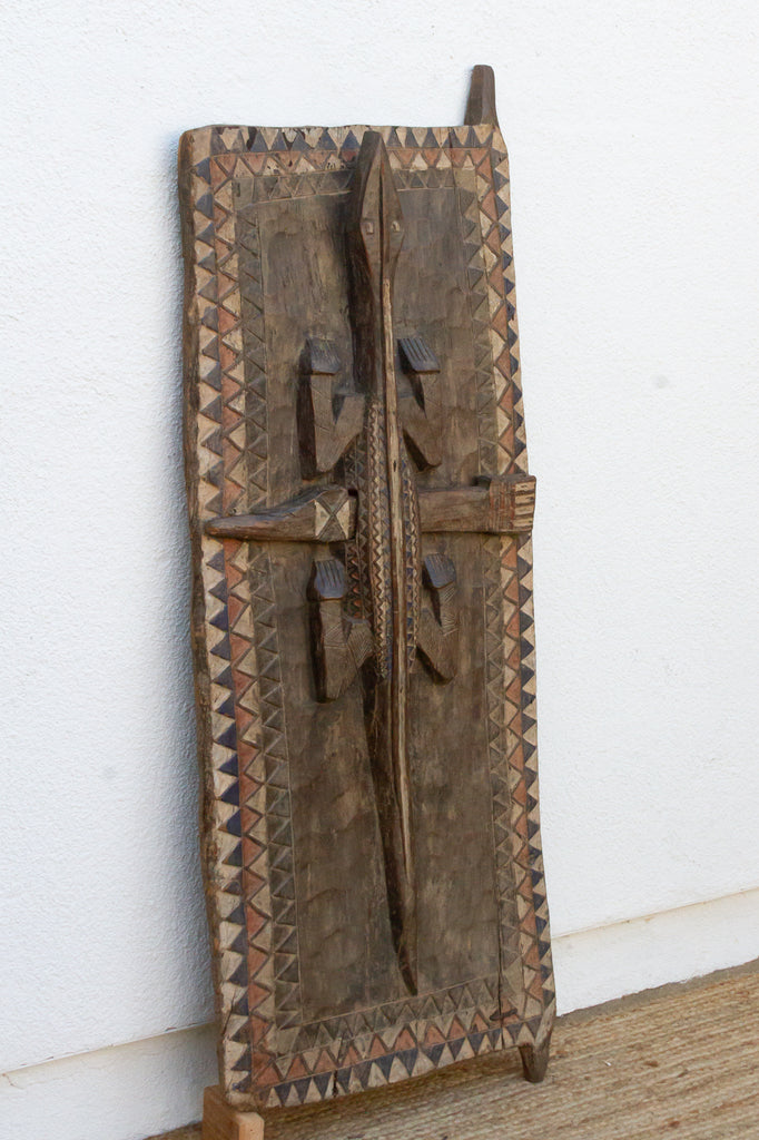 Rare High Relief Sculptural Crocodile Door