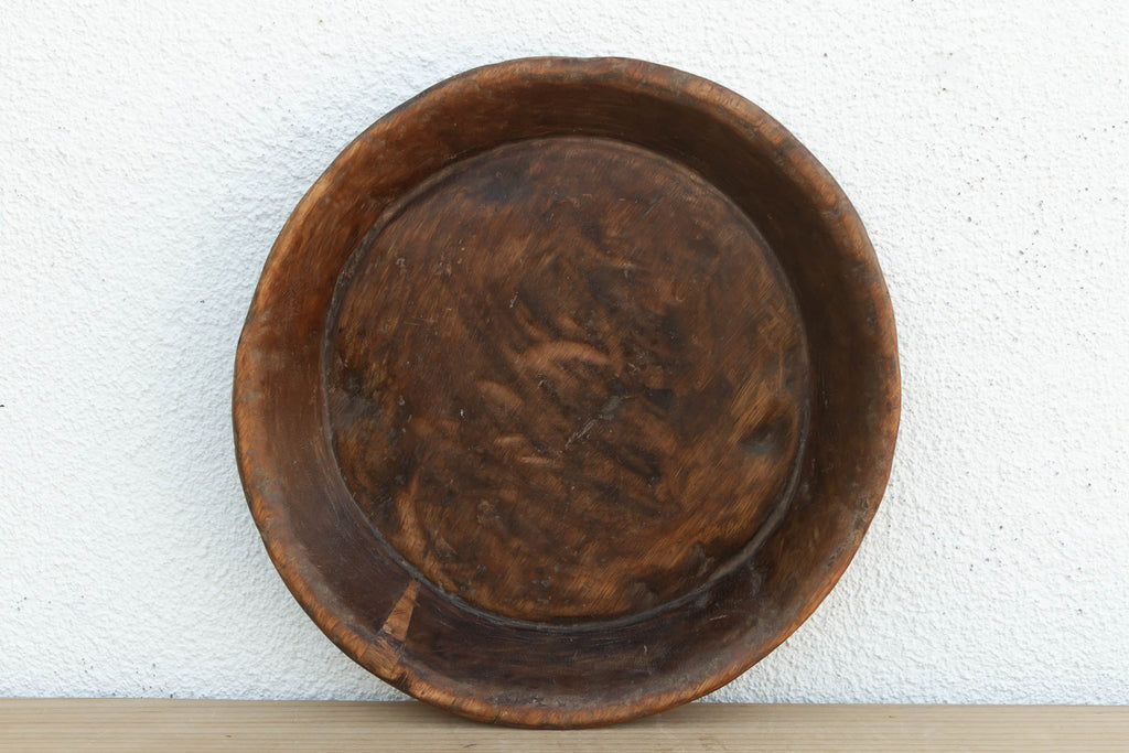 Wabi Sabi Dark Wood Fruit Bowl