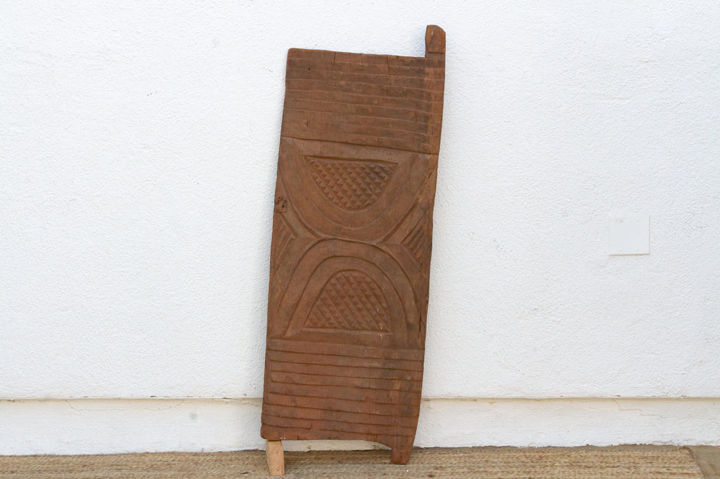 Antique Lunar Meridian African Granary Door
