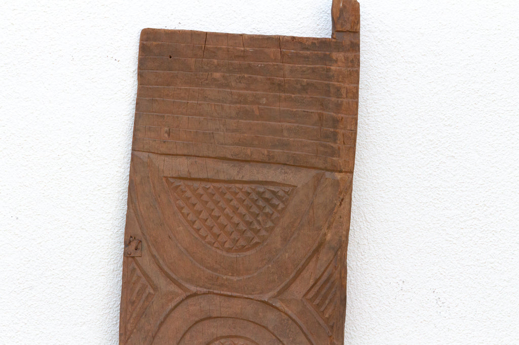 Antique Lunar Meridian African Granary Door
