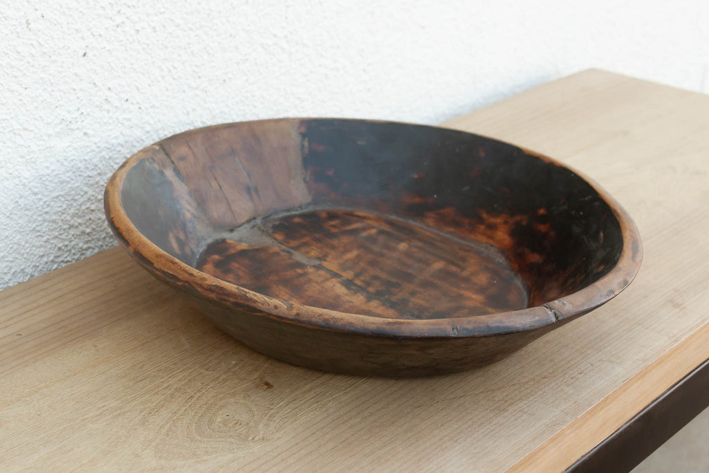 Primitive Hand-carved Kitchen Bowl