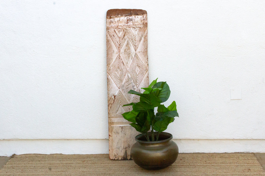 Antique Architectural White Kaolin Carved Panel (Trade)