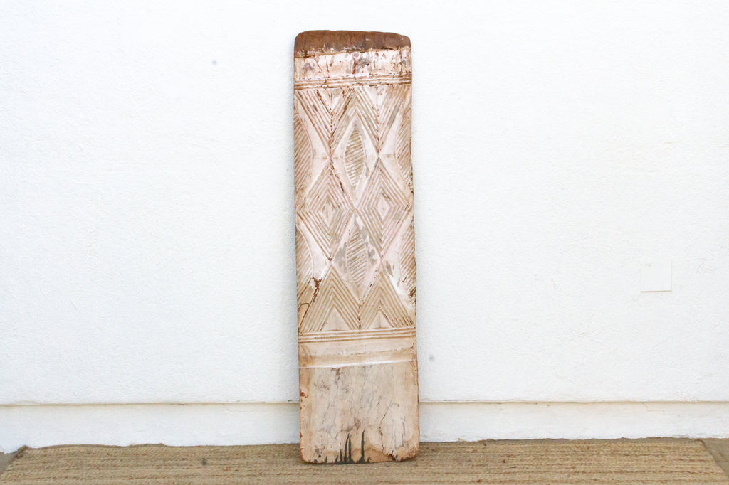 Antique Architectural White Kaolin Carved Panel (Trade)