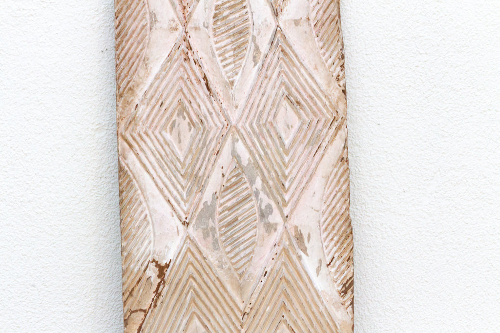 Antique Architectural White Kaolin Carved Panel (Trade)