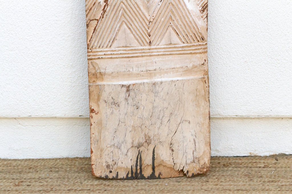 Antique Architectural White Kaolin Carved Panel (Trade)