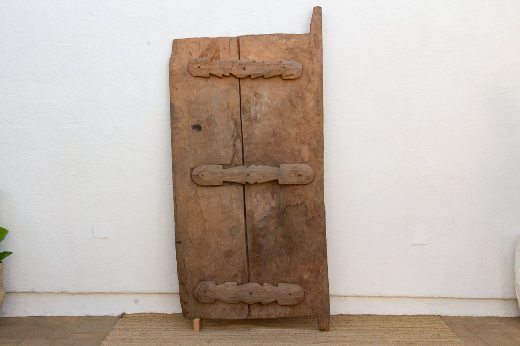 Grand Finely Carved Yoruba Panel Palace Door (Trade)