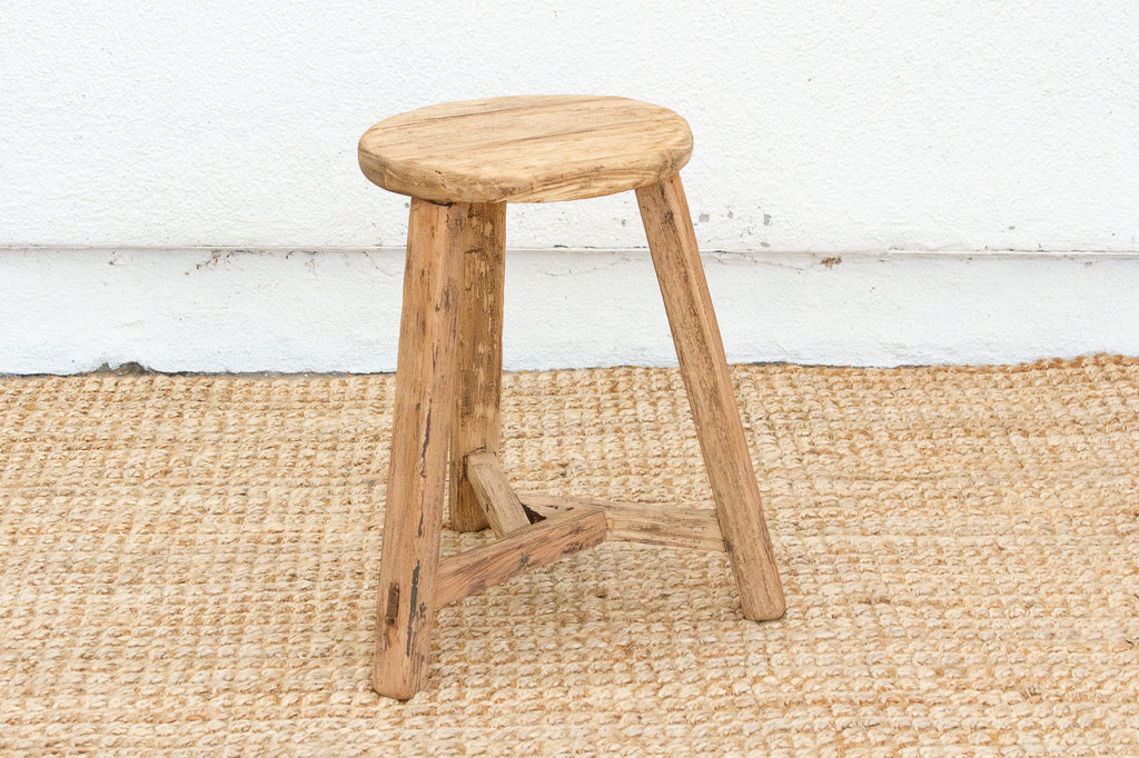 Antique Round Tea House Stool