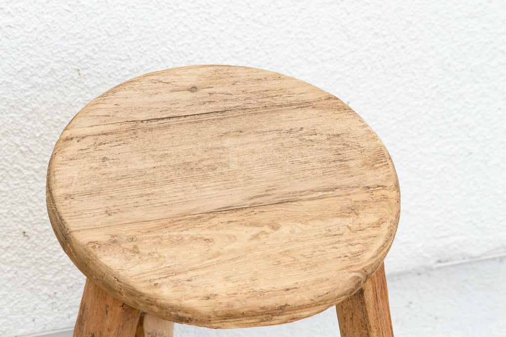 Antique Round Tea House Stool