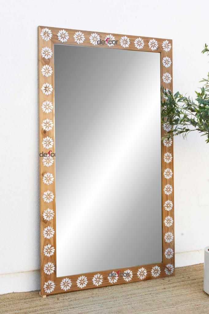 Full Length Mother of Pearl Inlay Floor Mirror