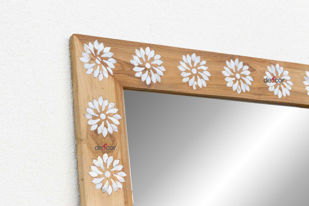 Full Length Mother of Pearl Inlay Floor Mirror