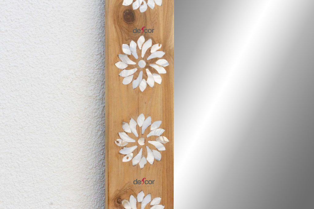 Full Length Mother of Pearl Inlay Floor Mirror