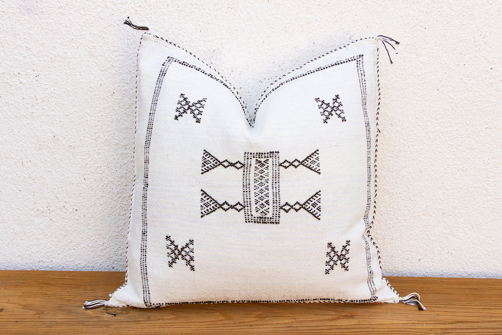 Front Trail Cactus Silk Moroccan Pillow