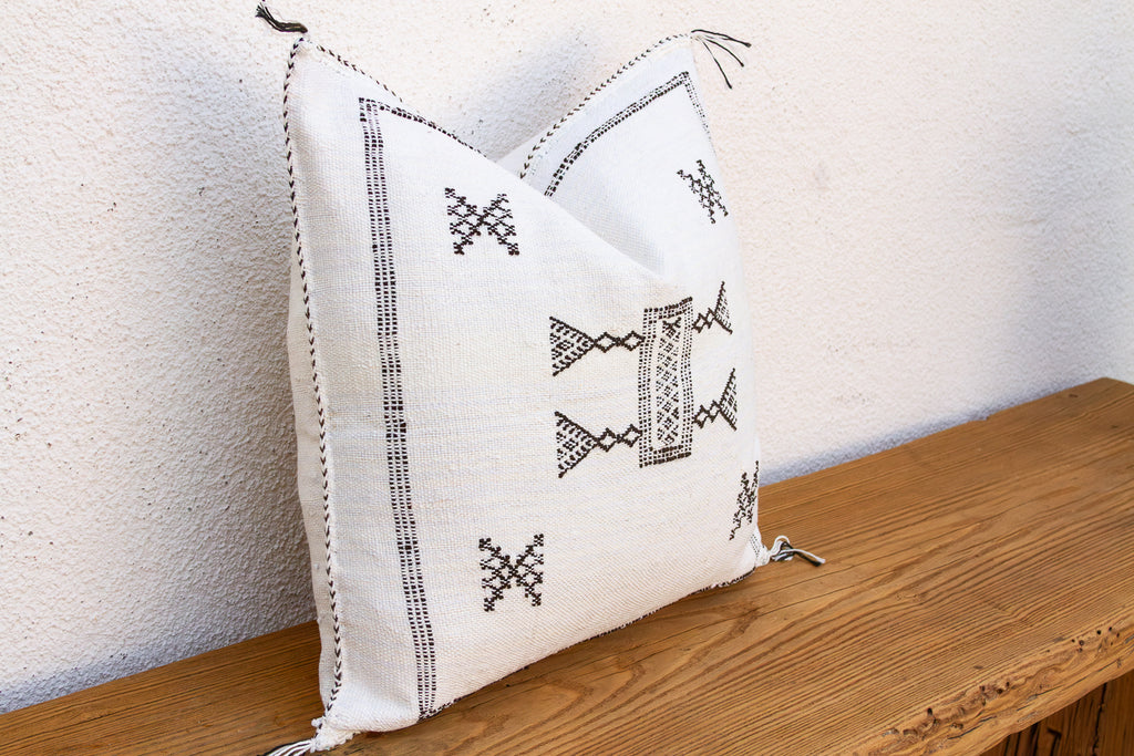 Front Trail Cactus Silk Moroccan Pillow