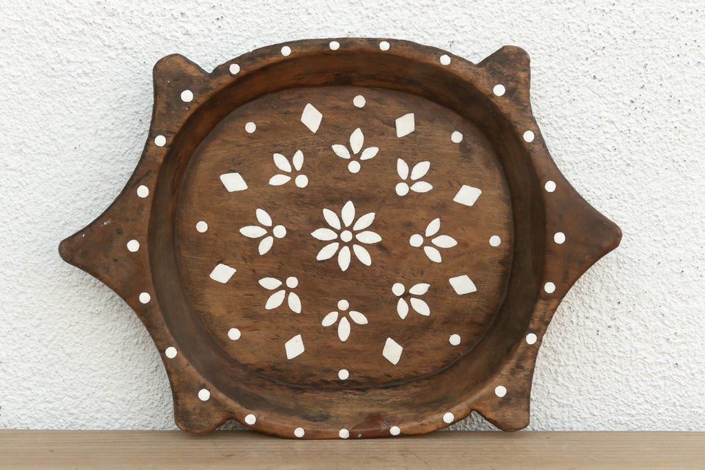 Painted Vintage Floral Art Centerpiece