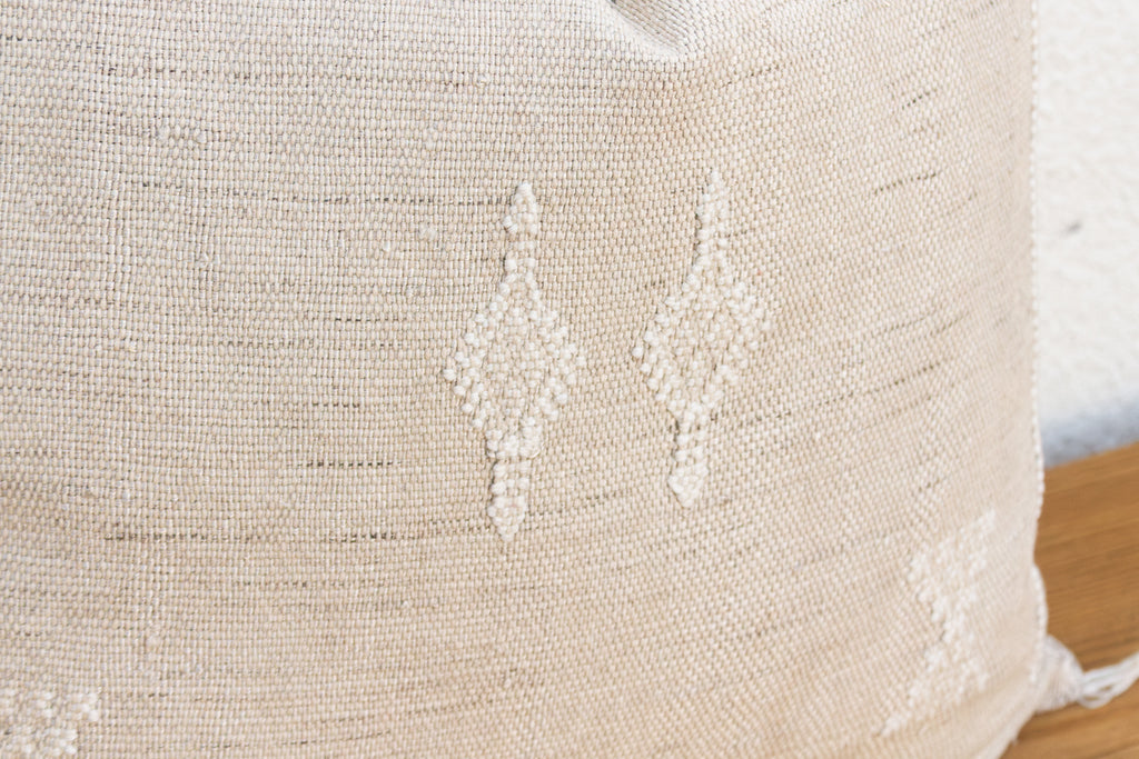 Linen Star Cactus Silk Moroccan Pillow