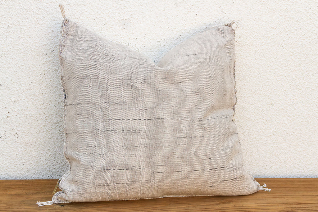 Linen Star Cactus Silk Moroccan Pillow