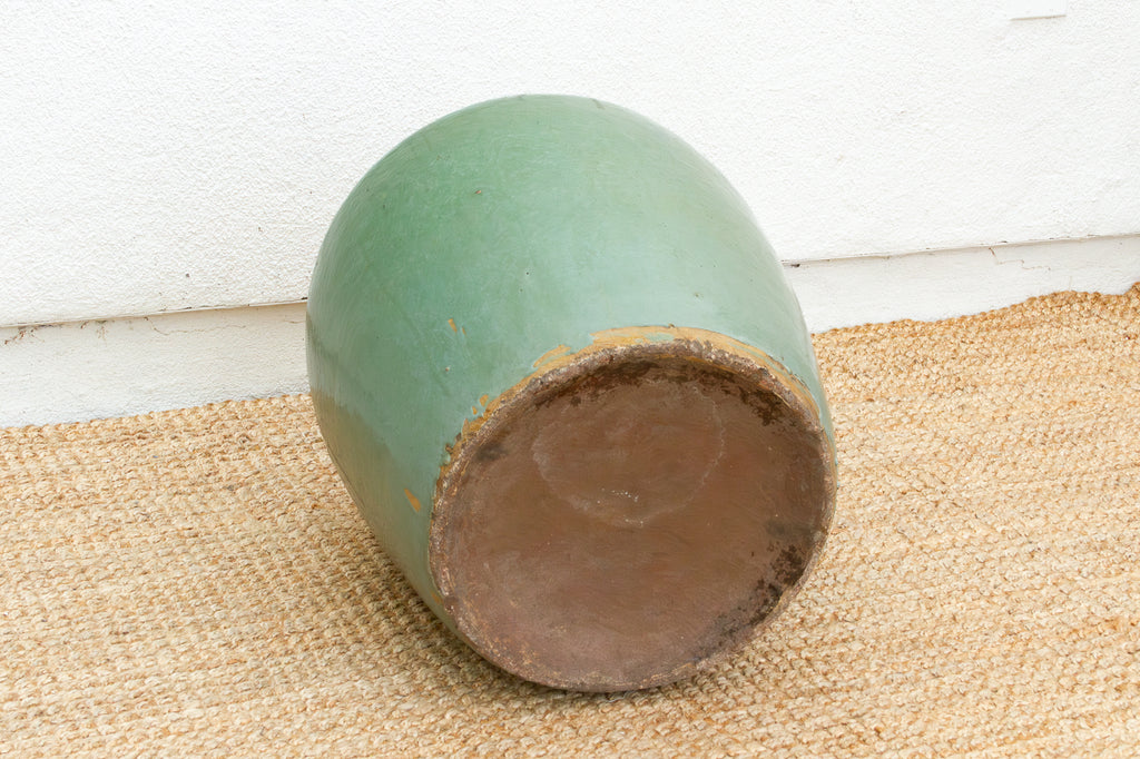 Oversized Qing Dynasty Style Celadon Green Planter