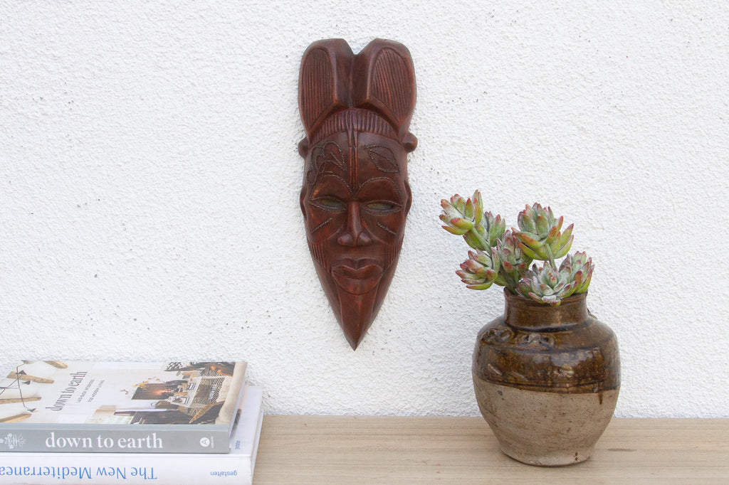 The Pointed Chin, Carved African Mask